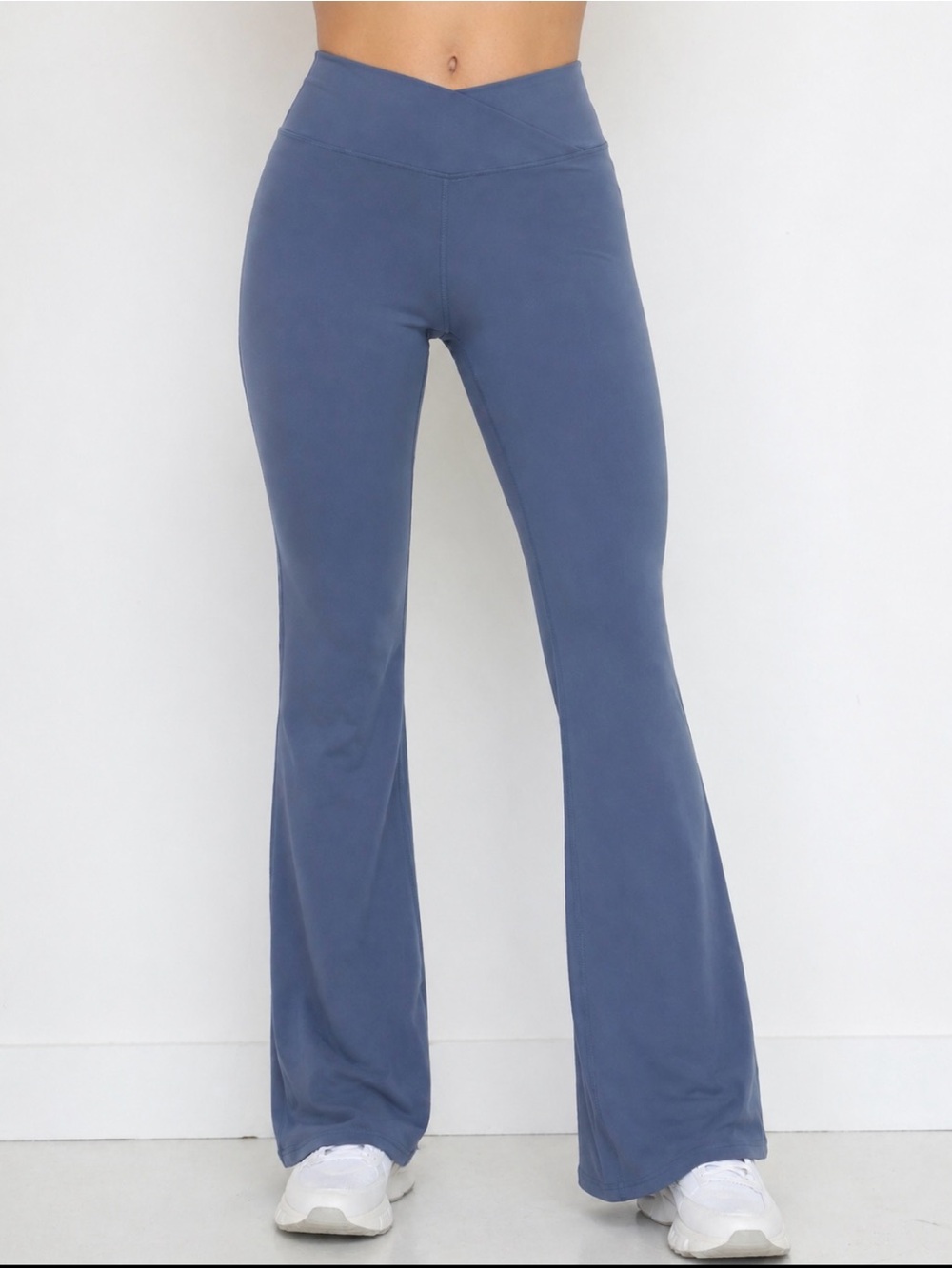Turquoise Flare Leggings for Gym & Everyday Wear Level Up Size M